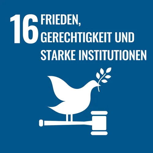 SDG 16 - Frieden, Gerechtigkeit und starke Institutionen